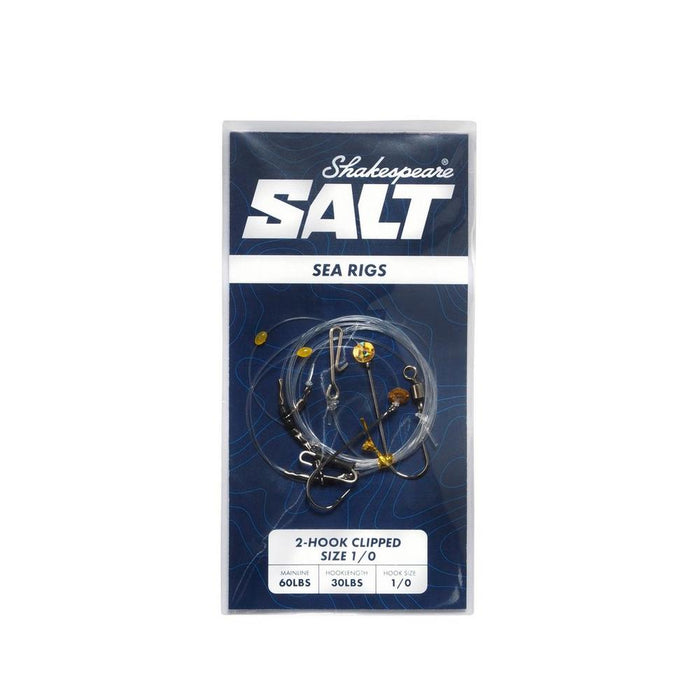 Shakespeare Salt 2 Hook Clipped 2 Rig