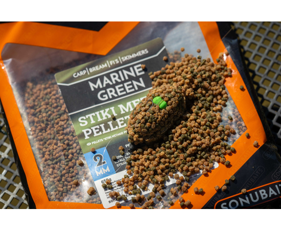 Sonubaits Marine Green Stiki Method Pellets 650g