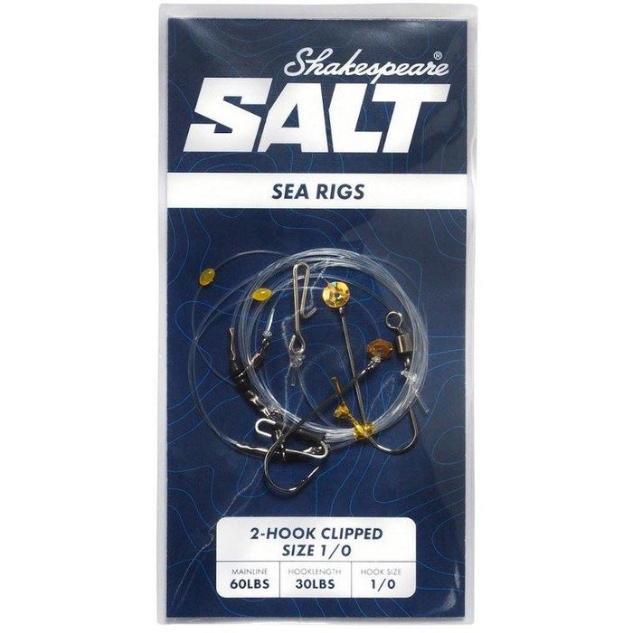 Shakespeare Salt 2 Hook Clipped 1/0 Rig